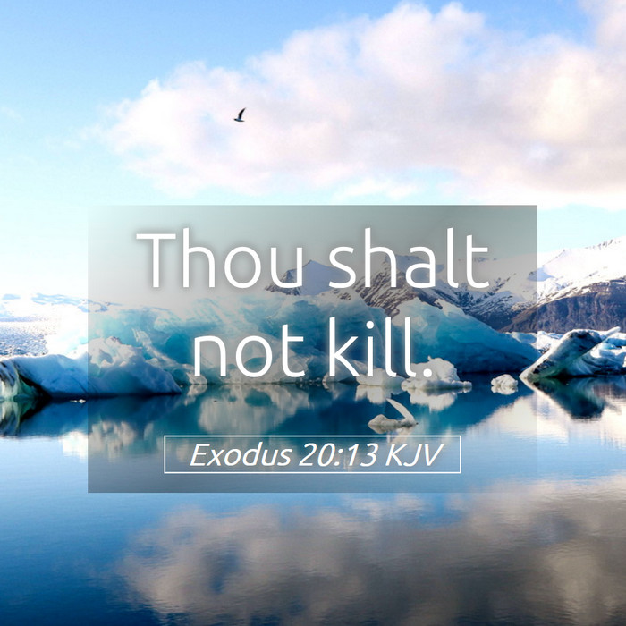 Exodus 20:13 KJV Bible Study