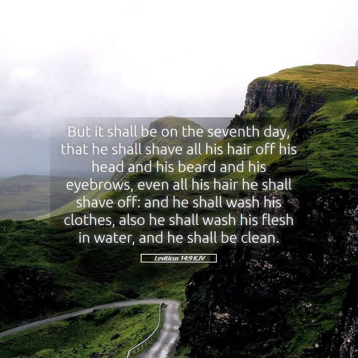 Leviticus 14:9 KJV Bible Study