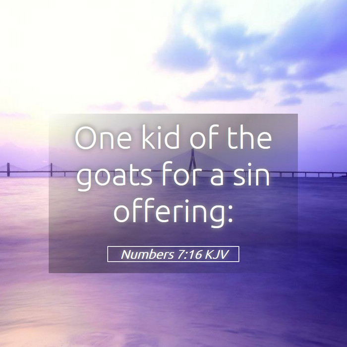 Numbers 7:16 KJV Bible Study