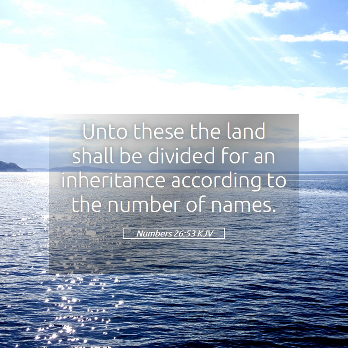 Numbers 26:53 KJV Bible Study