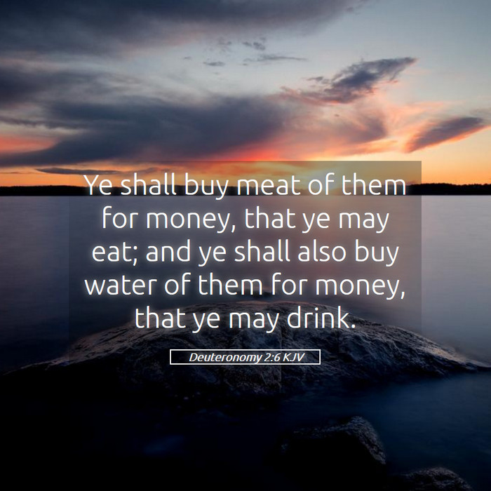 Deuteronomy 2:6 KJV Bible Study