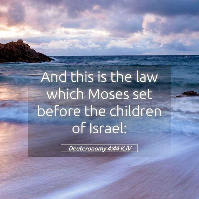 Deuteronomy 4:44 KJV Bible Study