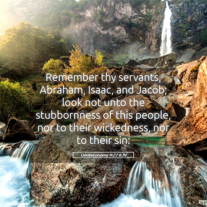 Deuteronomy 9:27 KJV Bible Study