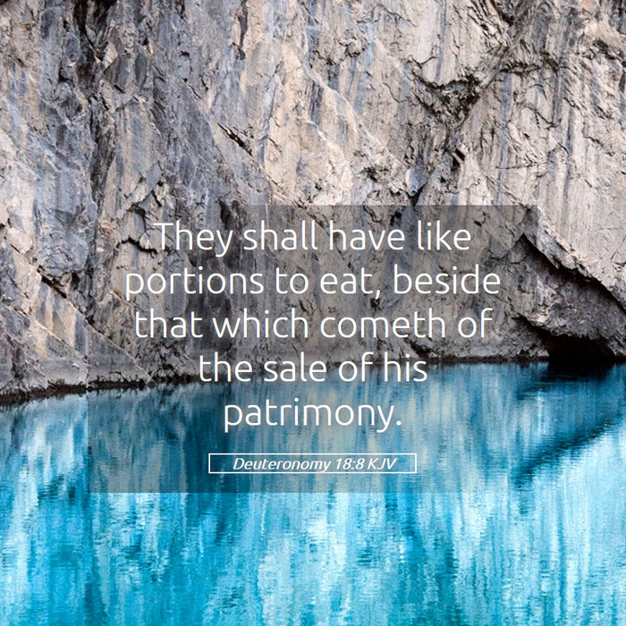 Deuteronomy 18:8 KJV Bible Study