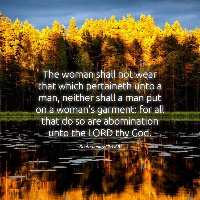 Deuteronomy 22:5 KJV Bible Study