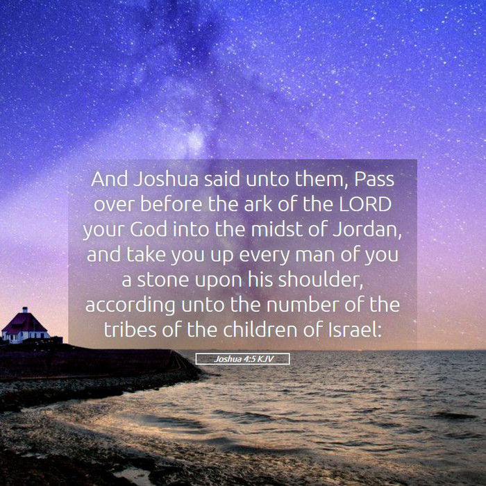 Joshua 4:5 KJV Bible Study