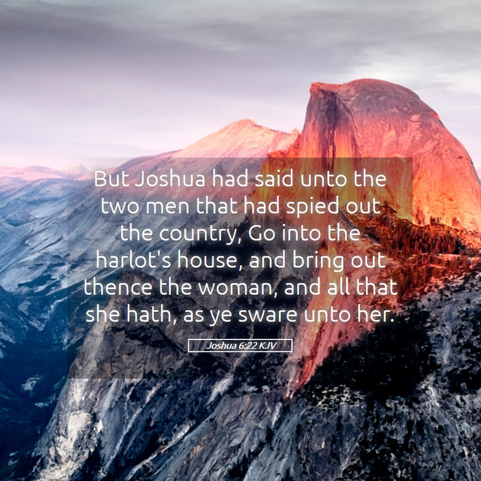 Joshua 6:22 KJV Bible Study