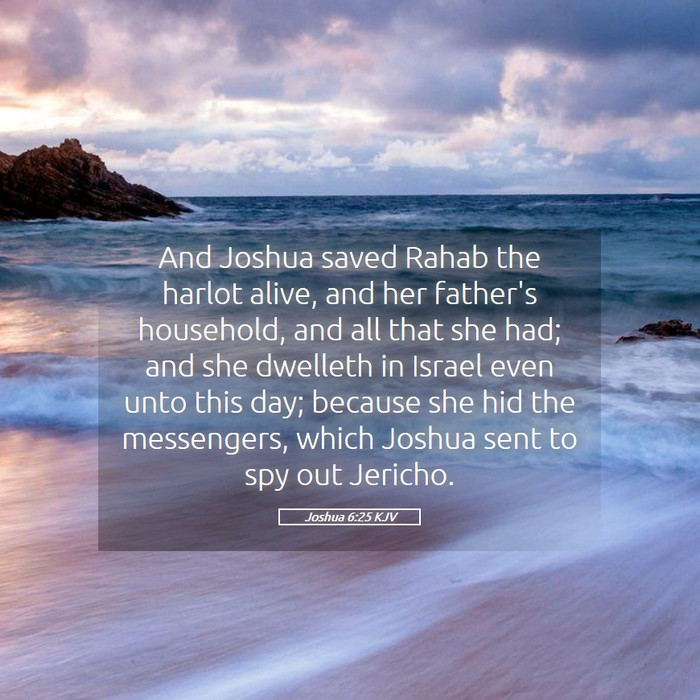 Joshua 6:25 KJV Bible Study