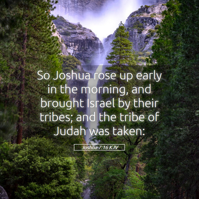 Joshua 7:16 KJV Bible Study