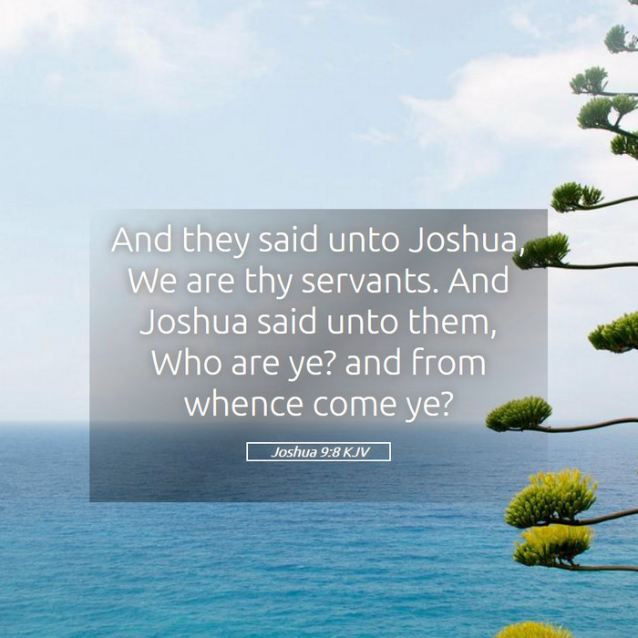 Joshua 9:8 KJV Bible Study