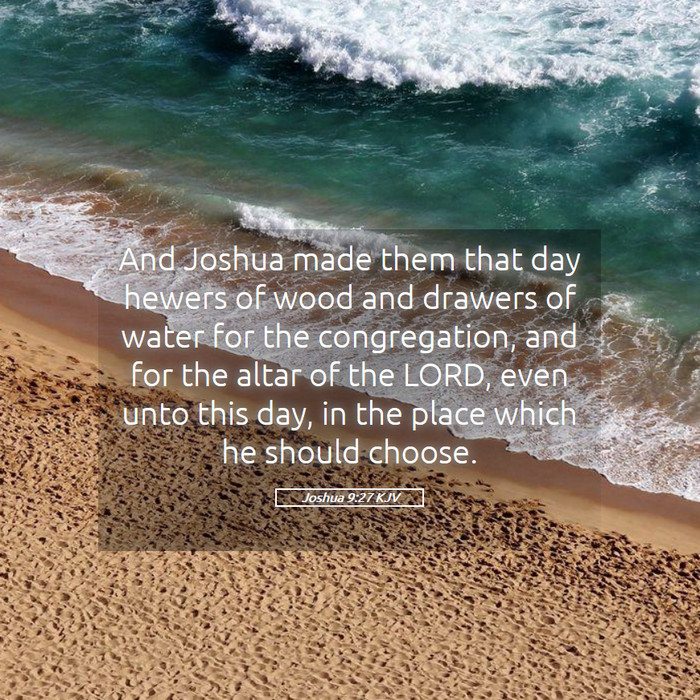 Joshua 9:27 KJV Bible Study