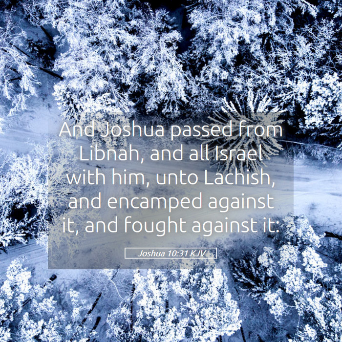 Joshua 10:31 KJV Bible Study