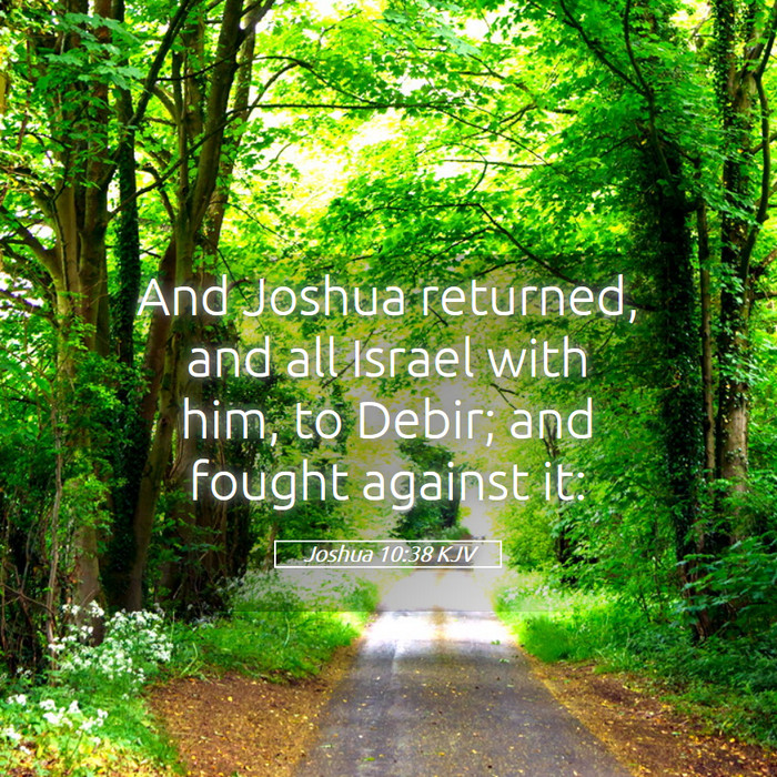 Joshua 10:38 KJV Bible Study