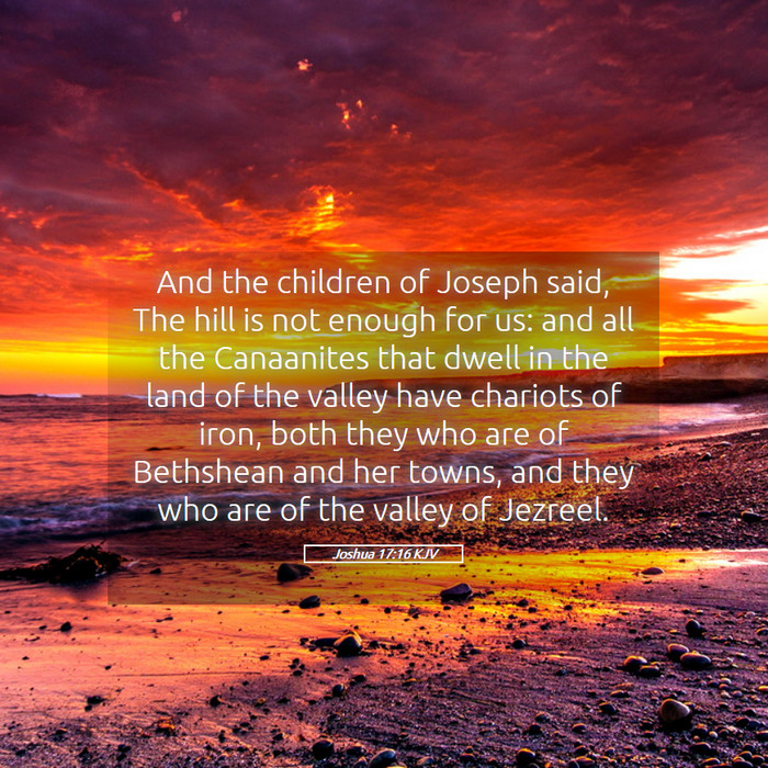 Joshua 17:16 KJV Bible Study