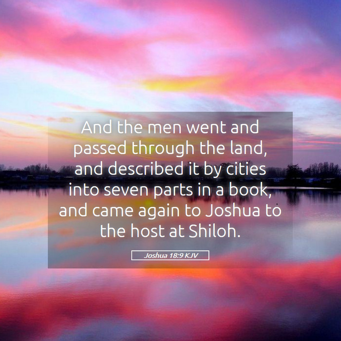 Joshua 18:9 KJV Bible Study