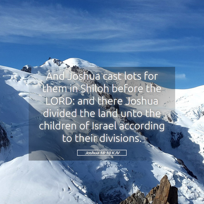 Joshua 18:10 KJV Bible Study