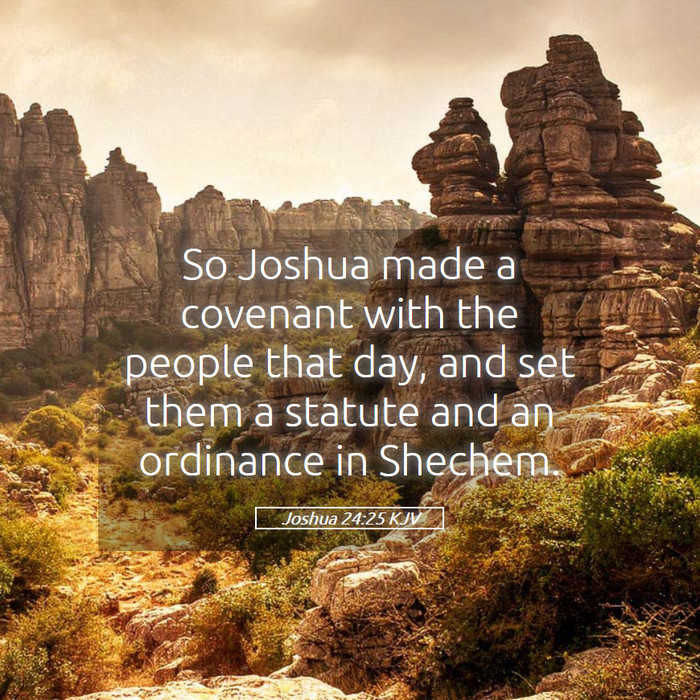 Joshua 24:25 KJV Bible Study