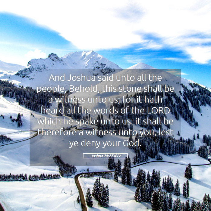 Joshua 24:27 KJV Bible Study