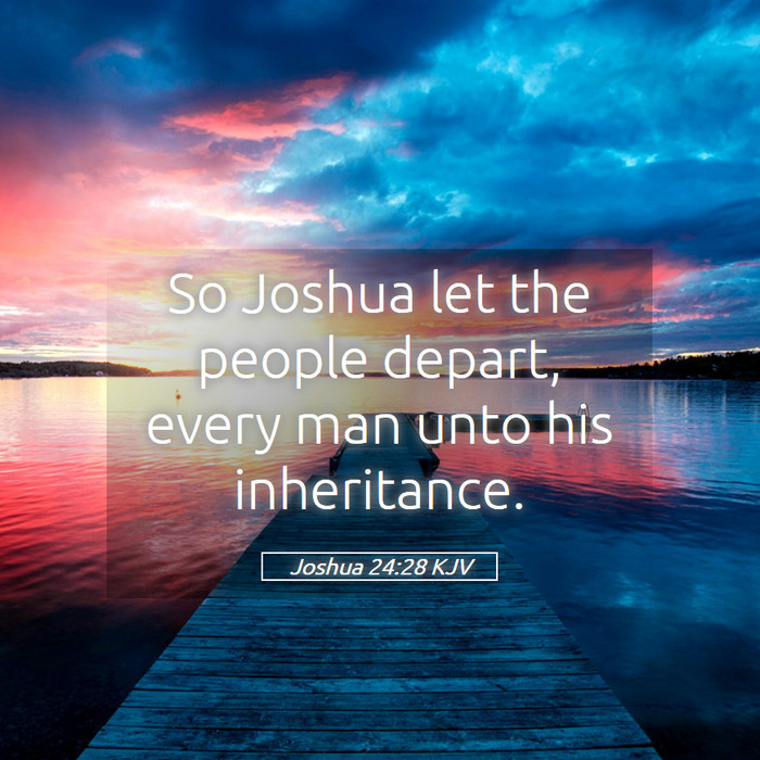 Joshua 24:28 KJV Bible Study