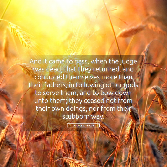 Judges 2:19 KJV Bible Study