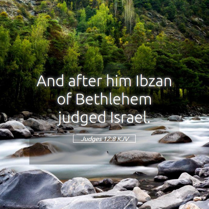 Judges 12:8 KJV Bible Study