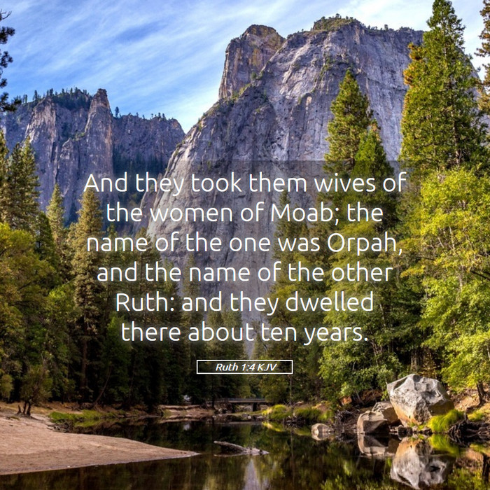 Ruth 1:4 KJV Bible Study