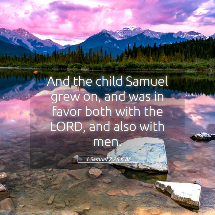 1 Samuel 2:26 KJV Bible Study