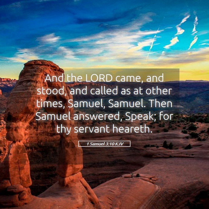 1 Samuel 3:10 KJV Bible Study