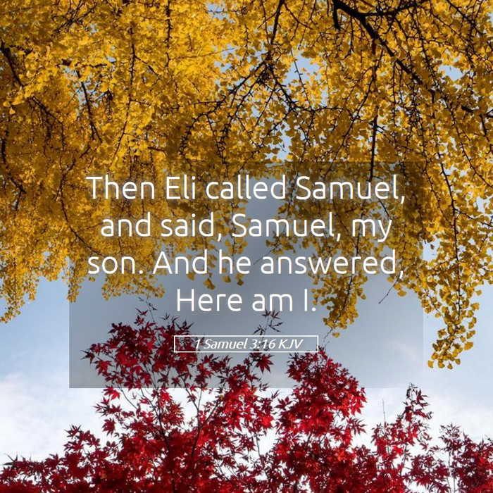 1 Samuel 3:16 KJV Bible Study