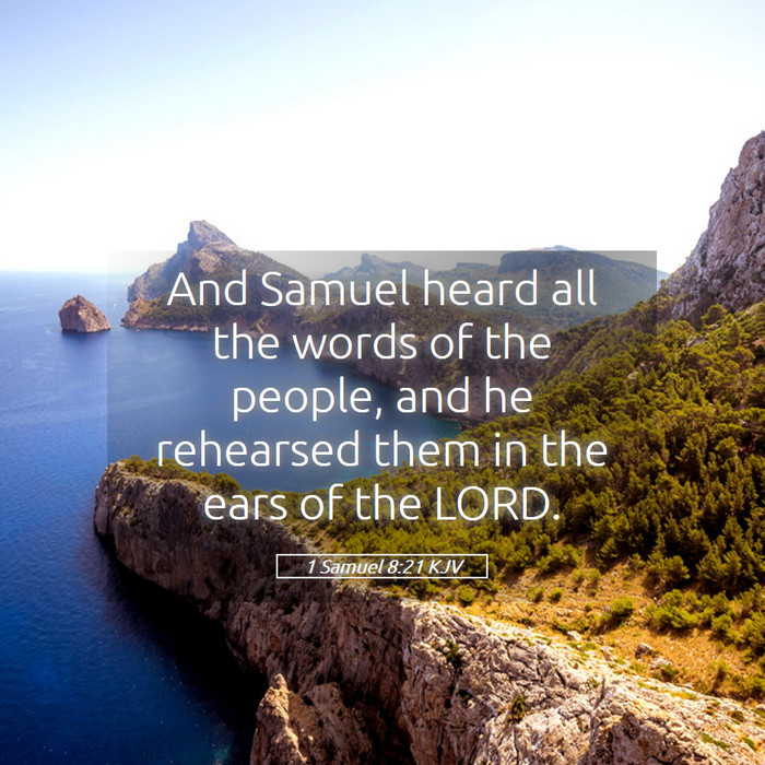 1 Samuel 8:21 KJV Bible Study