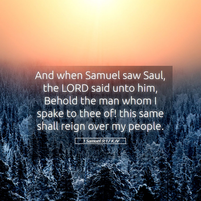 1 Samuel 9:17 KJV Bible Study