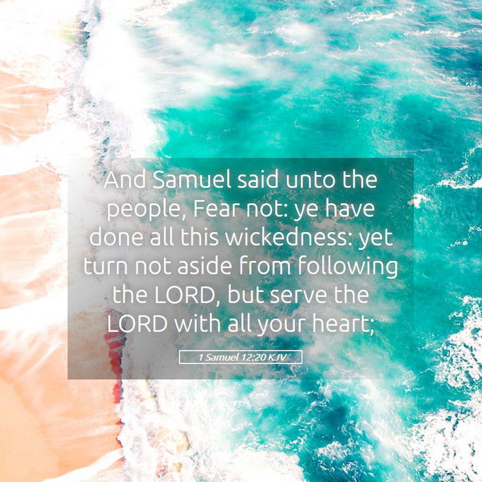 1 Samuel 12:20 KJV Bible Study