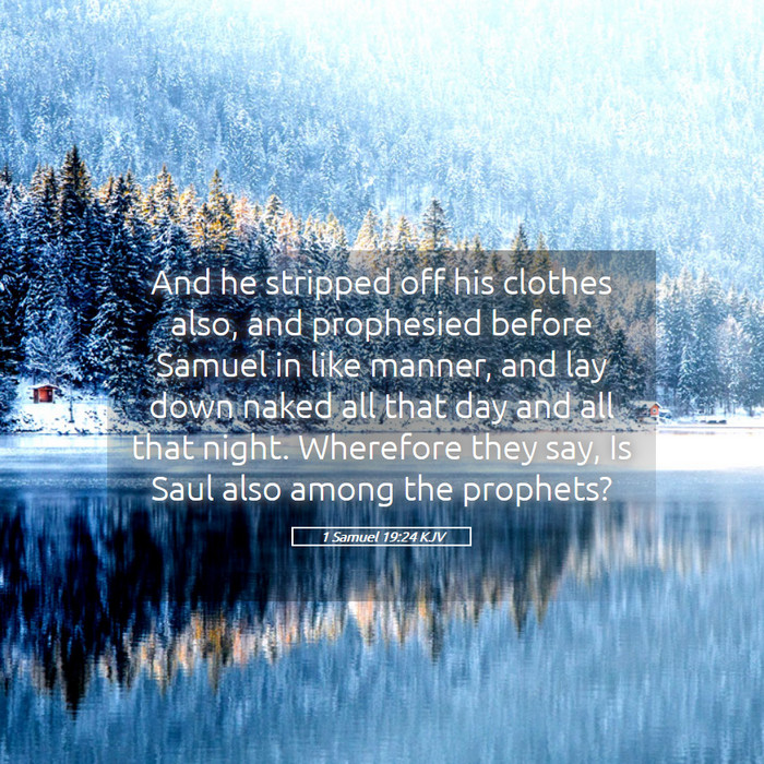 1 Samuel 19:24 KJV Bible Study