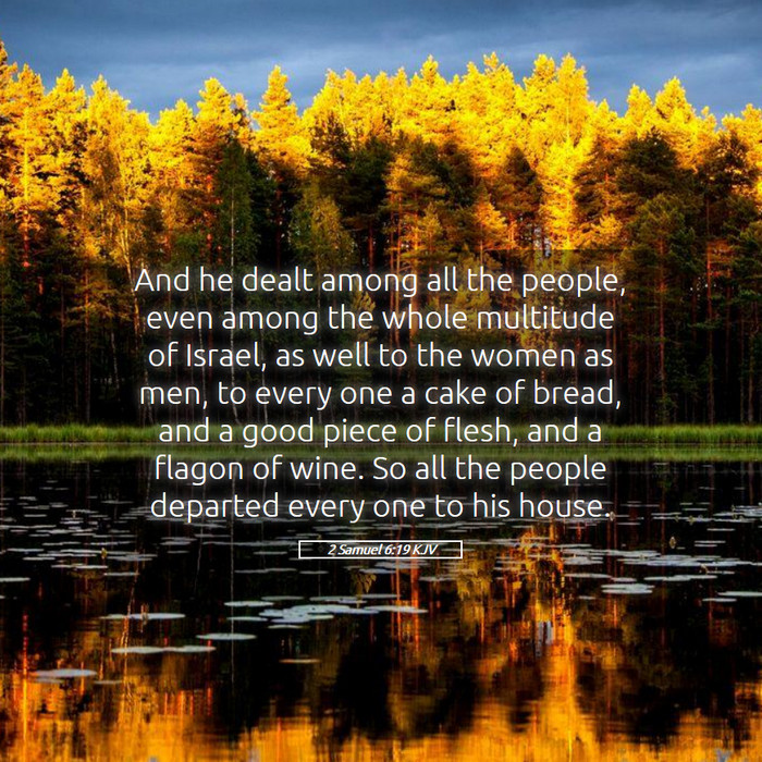 2 Samuel 6:19 KJV Bible Study