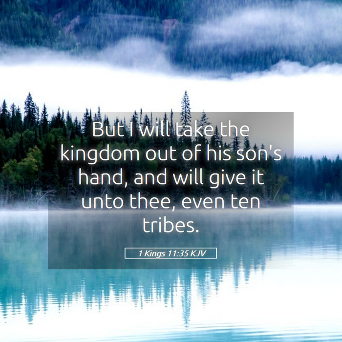 1 Kings 11:35 KJV Bible Study