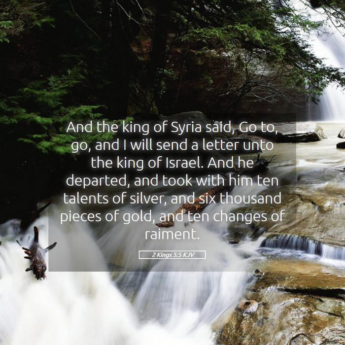 2 Kings 5:5 KJV Bible Study