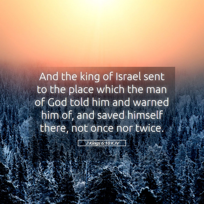 2 Kings 6:10 KJV Bible Study