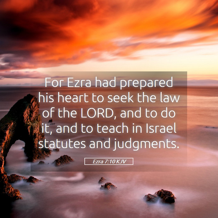 Ezra 7:10 KJV Bible Study