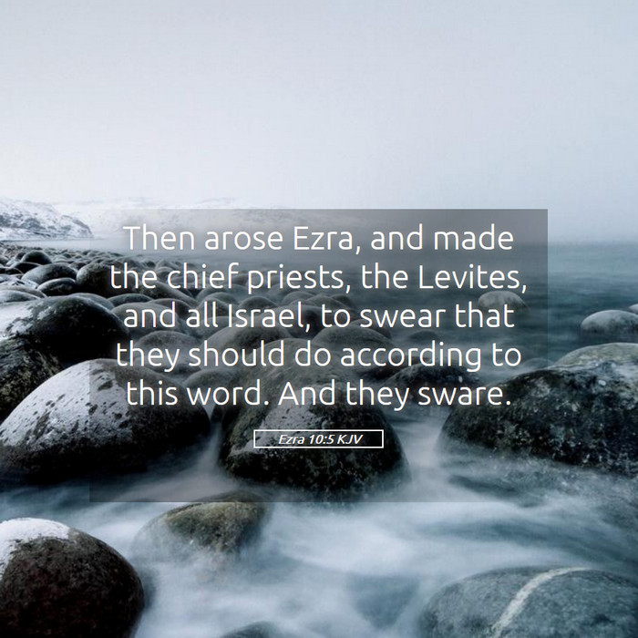 Ezra 10:5 KJV Bible Study