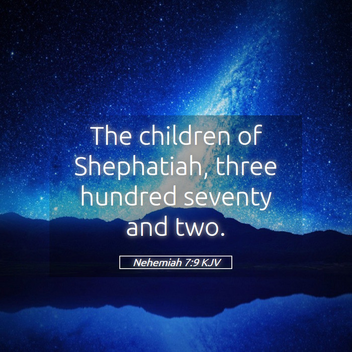 Nehemiah 7:9 KJV Bible Study