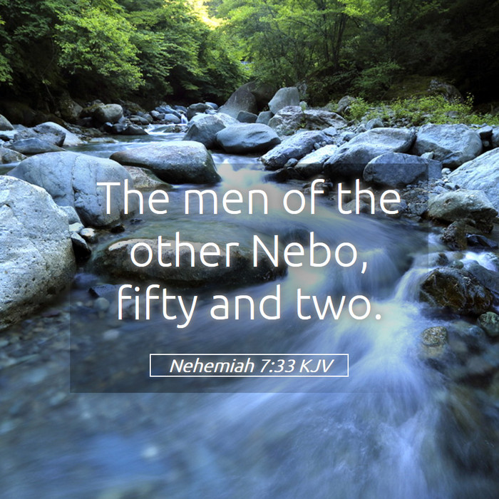 Nehemiah 7:33 KJV Bible Study