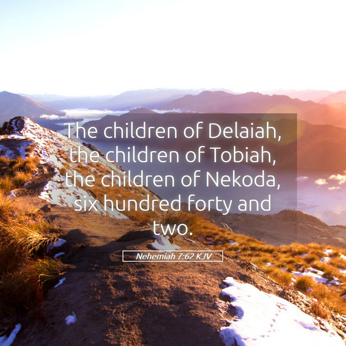 Nehemiah 7:62 KJV Bible Study