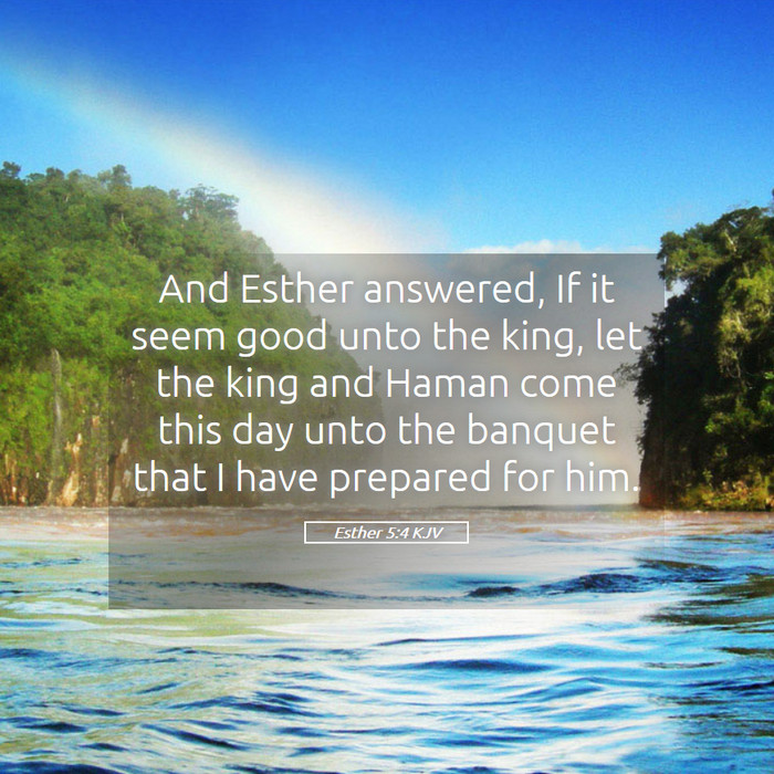 Esther 5:4 KJV Bible Study