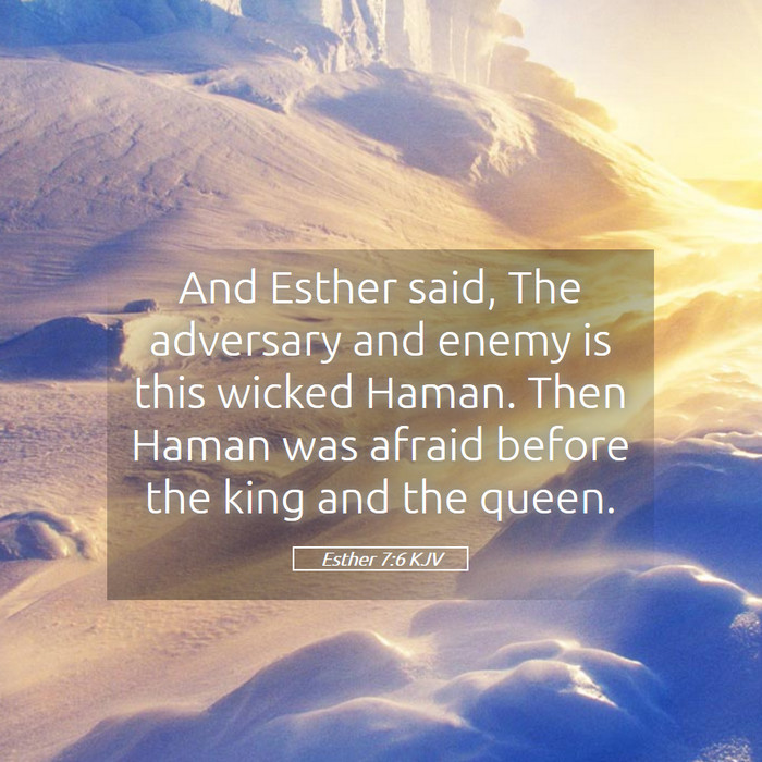 Esther 7:6 KJV Bible Study