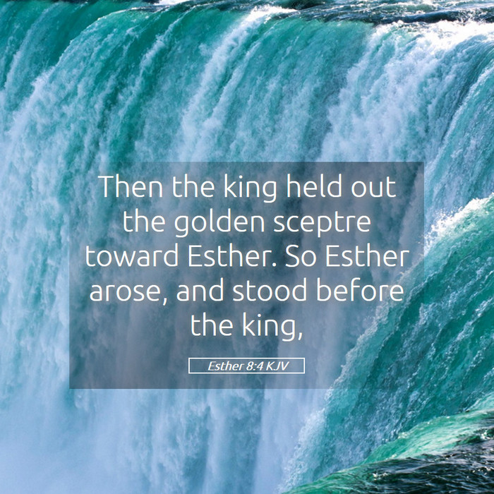 Esther 8:4 KJV Bible Study