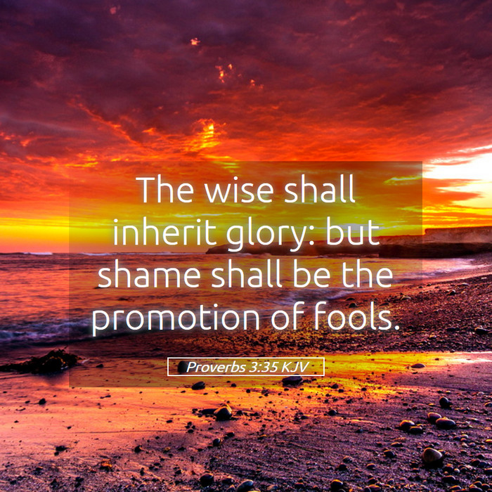 Proverbs 3:35 KJV Bible Study