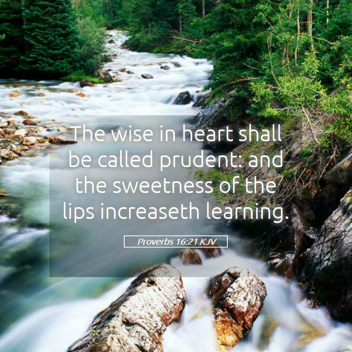 Proverbs 16:21 KJV Bible Study