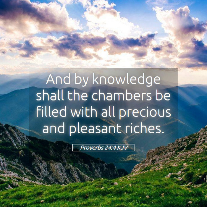 Proverbs 24:4 KJV Bible Study