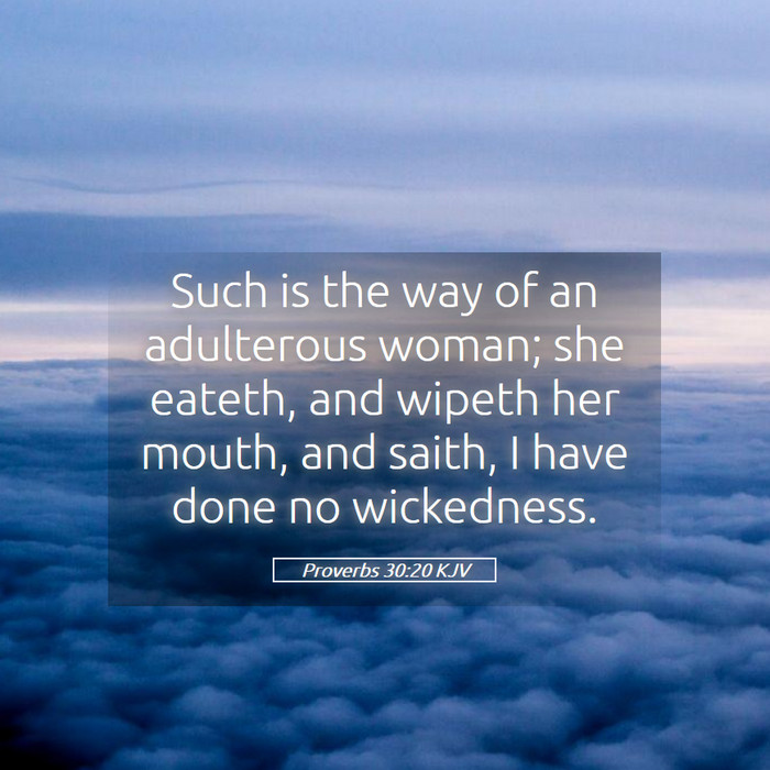 Proverbs 30:20 KJV Bible Study