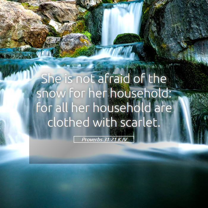 Proverbs 31:21 KJV Bible Study